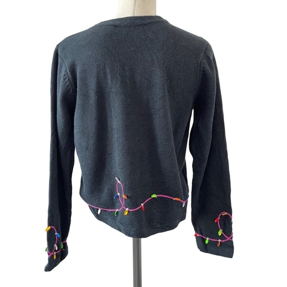 Design Options Phillip Jane Gordon Cardigan Santa Christmas Tree Lights Small - Picture 4 of 13